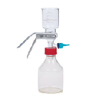 Vacuum Filtration Assembly, 47 mm, GL45 Thread, with Fritted Glass Support & 1L Reservoir