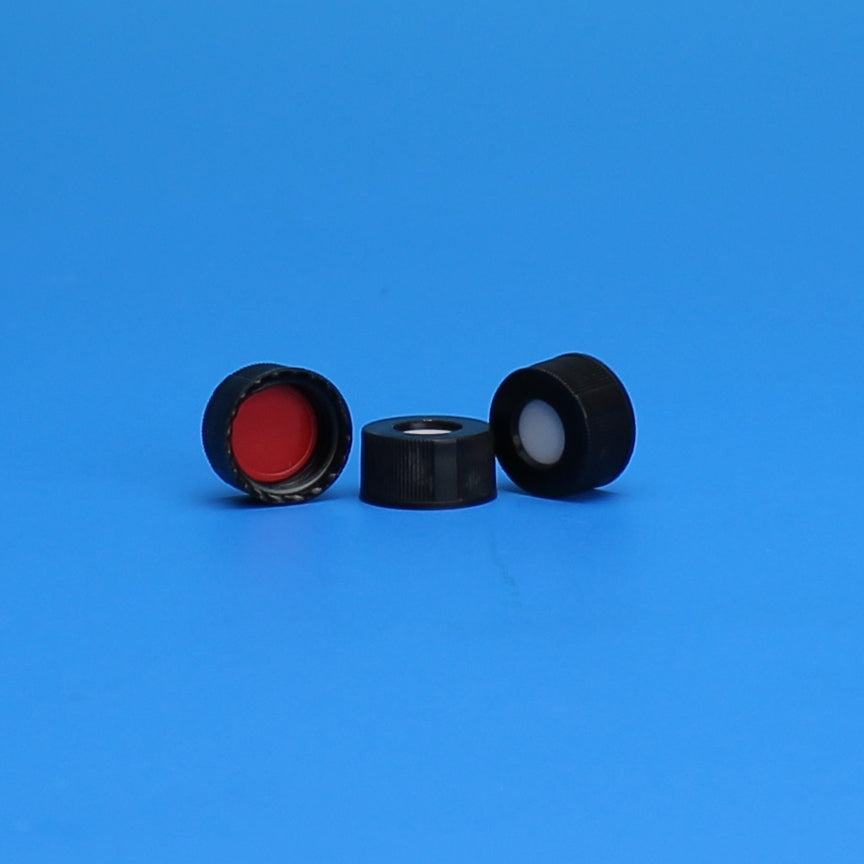 9mm R.A.M.™ Ribbed Cap, Black, Bonded PTFE/Silicone Lined