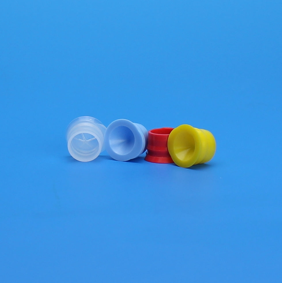 12mm Clear Polyethylene Snap Plug with Pre-Scored Starburst