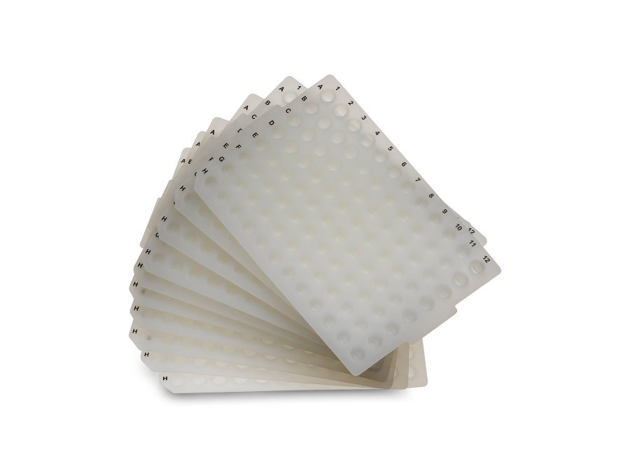Whatman Silicone Round Format Capmat for 300 µl, 750 µl, and 800 µl Microplate, 96 wells, 50/pk