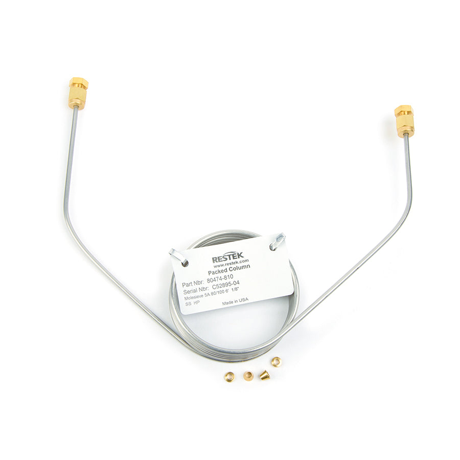 Packed Column, Molesieve 5A 80/100 6', 1/8" Stainless, Agilent, Non-returnable, Non-refundable