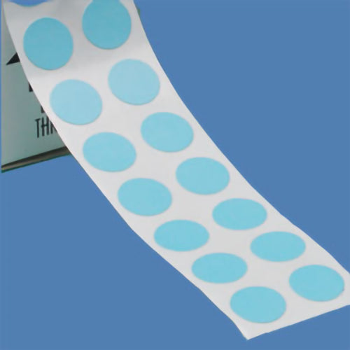 Tough-Spots, Small, Blue Labels For 0.5 mL Tubes, 3/8 Inch Diameter, 1000/Roll.  For -196C To +80C.