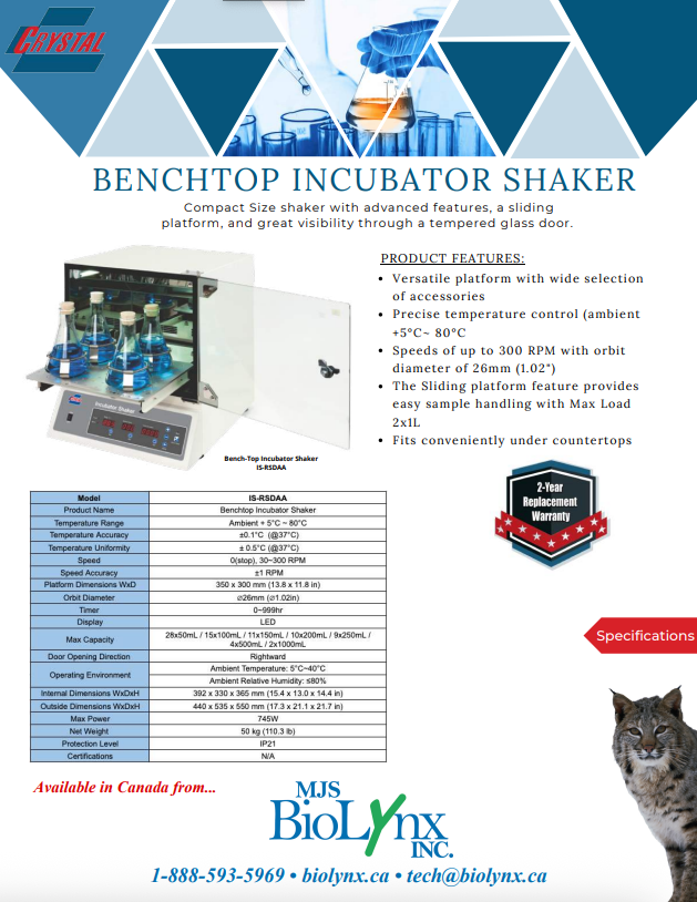 Benchtop Incubator Shaker