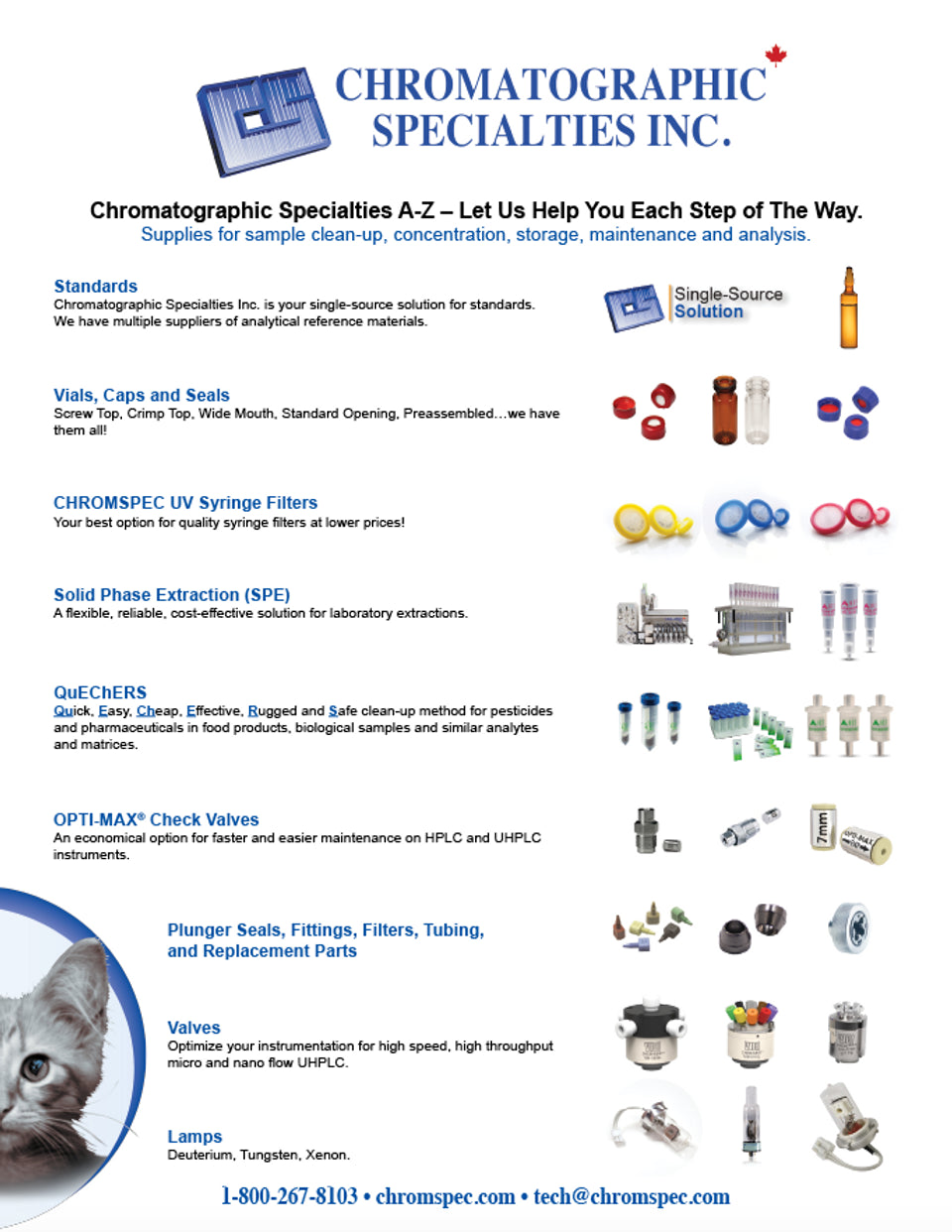 Chromatographic Specialties A-Z Flyer