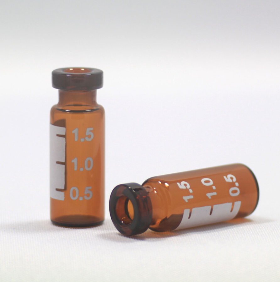 Vial, CHROMSPEC, Crimp Top, 2 mL, 12 x 32 mm, Amber Glass, 11 mm Crimp, with Graduated Marking Spot