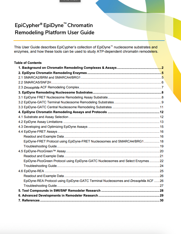 EpiDyne™ Chromatin Remodeling Platform User Guide