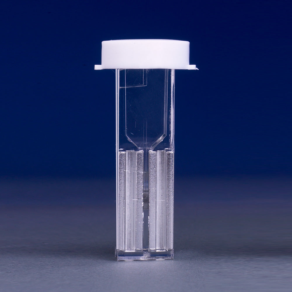 Electroporation Cuvette, 0.1 cm Gap Width, White Cap, Individually Wrapped, Sterile, 50/Bag