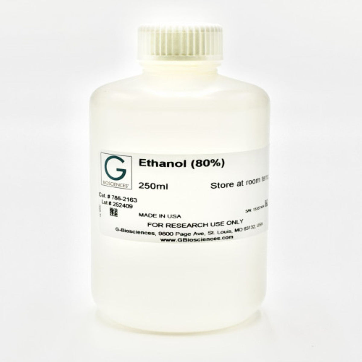 *Ethanol (80%), CAS # 64-17-5, Molecular Biology Grade, 1 L