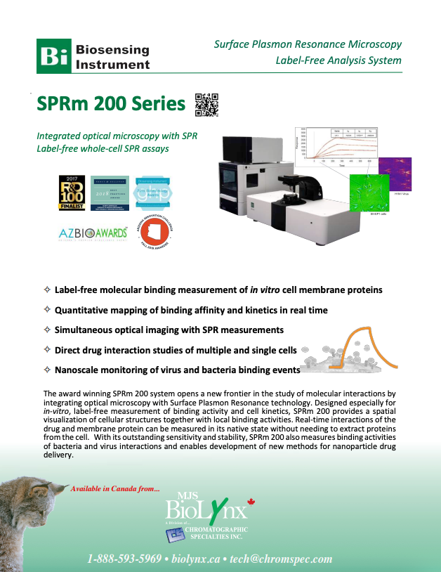 SPRm 200 - Integrated Optical Microscopy with SPR