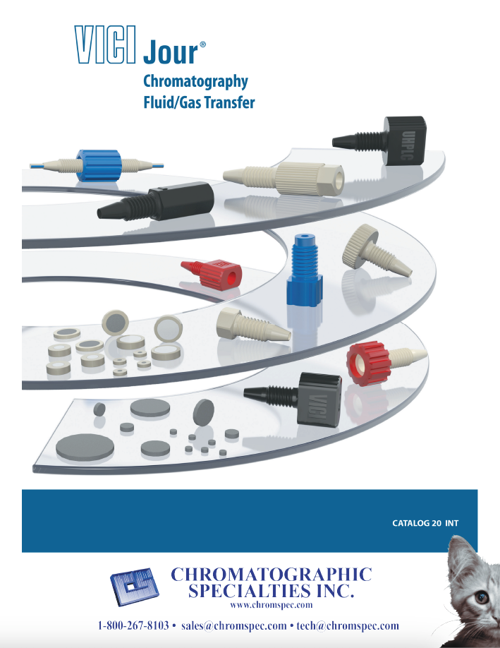 VICI - Jour Chromatography Fluid Gas Transfer Catalogue now Including Solvent Safety Caps