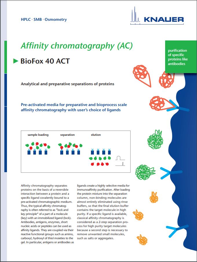 Affinity Chromatography (AC) BioFox 40 ACT