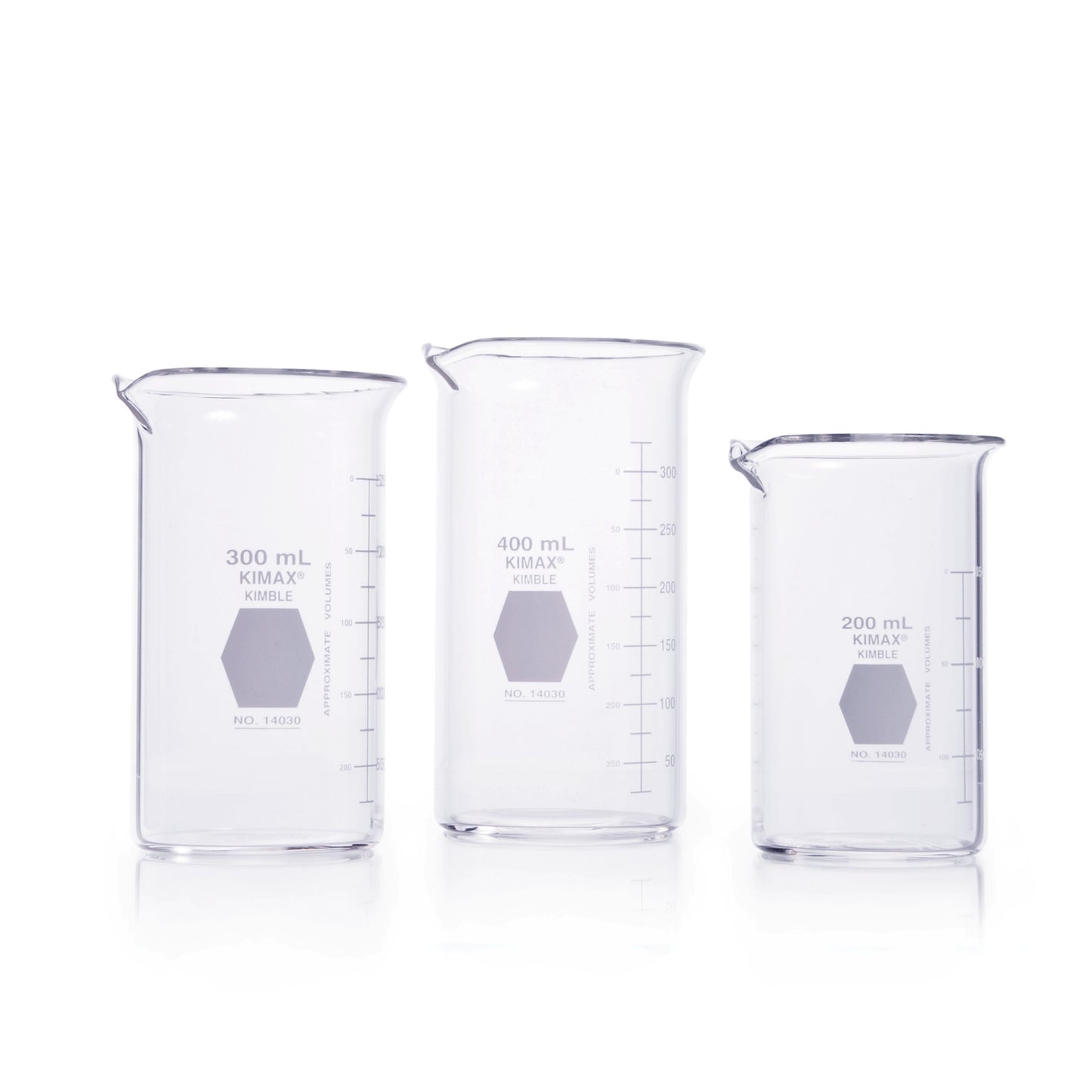 Image of C7814030100 - KIMBLE® KIMAX® Berzelius Beaker, Tall Form, with Spout, 100 mL 48/pk
