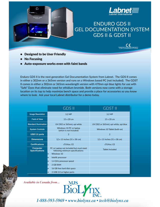 Enduro GDS II Gel Documentation System