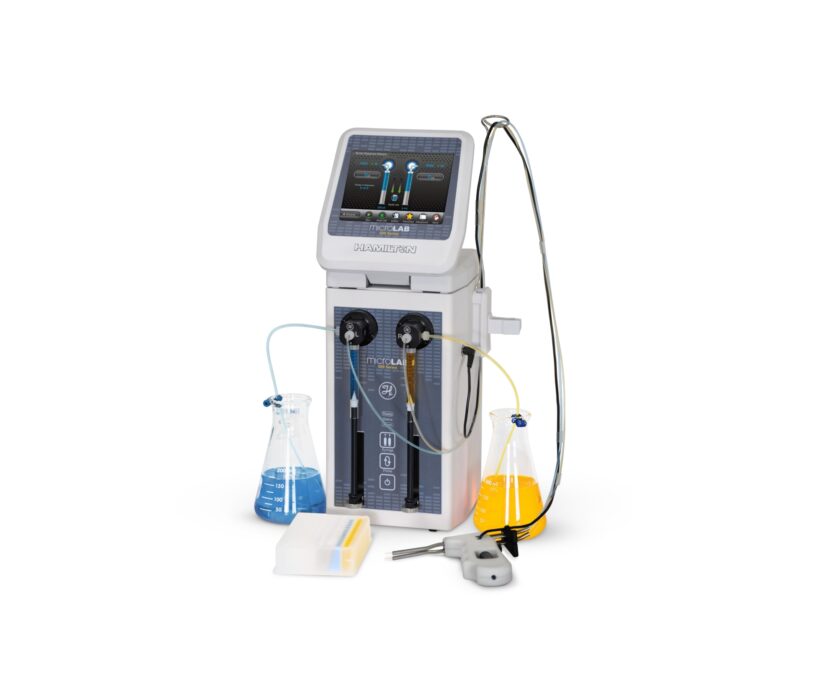 Microlab 600 Basic Dual Syringe Dispenser, Note: Custom Order - Supply Product Numbers of Syringe(s) Required with this Unit.