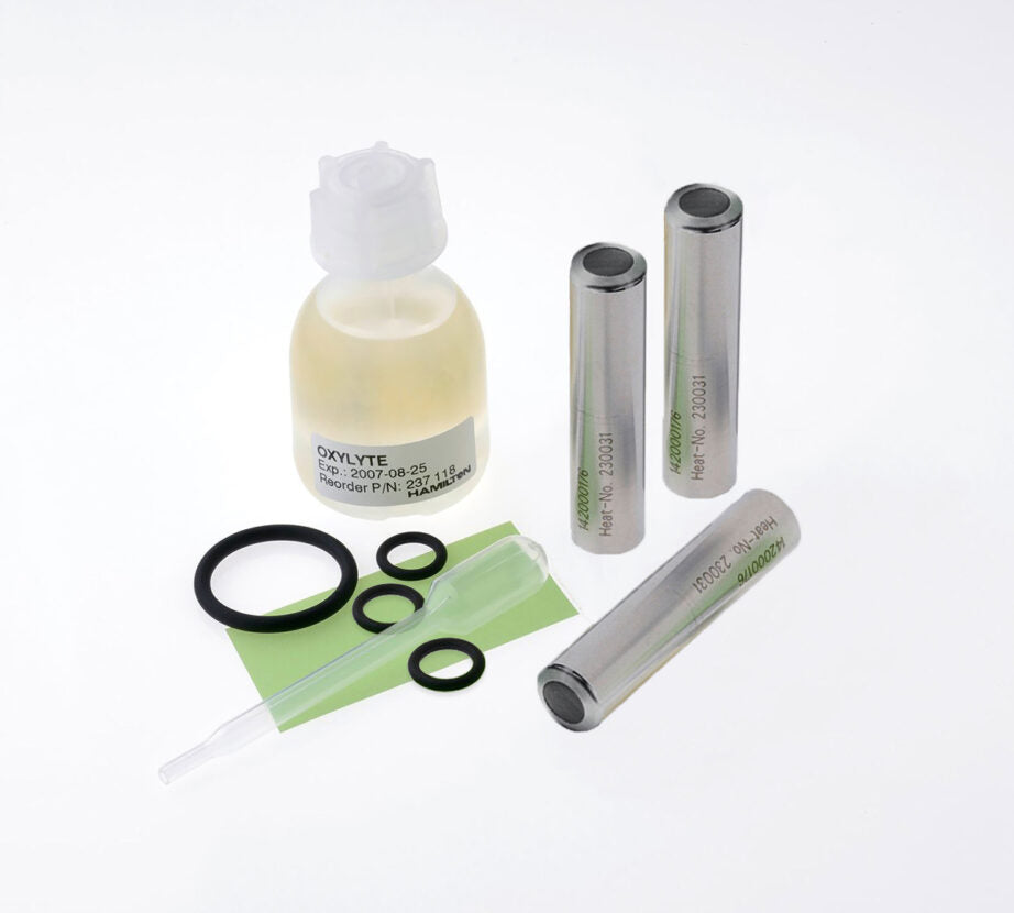 Membrane Kit FDA, Includes 3 x FDA Membranes, 20mL Bottle Of Oxylyte, Green Polish Cloth, Disposable Pipet, EPDM O-Rings