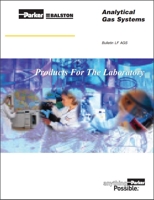 Analytical Gas Systmes Product Catalogue