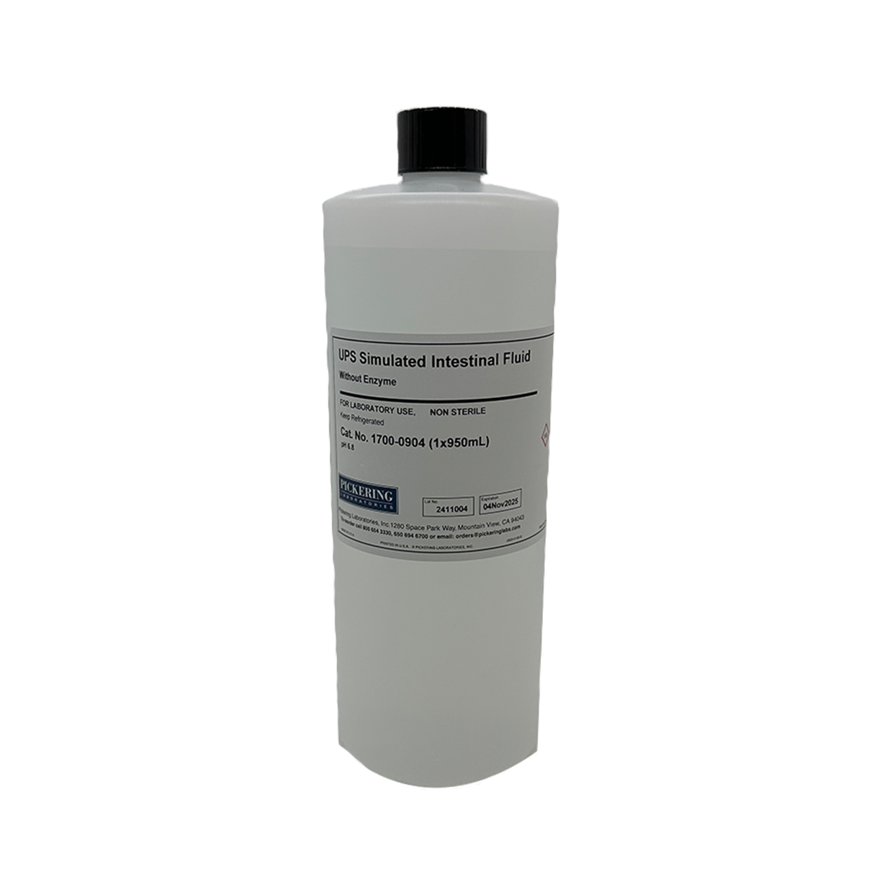 Image of PL17000904 - USP Simulated Intestinal Fluid, without enzyme, Not Stabilized, 950 mL, Ships In Insulated Cooler Important - Product Must Be Refrigerated