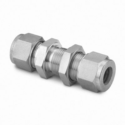 Stainless Steel Swagelok Tube Fitting, Bulkhead Union, 6 mm Tube OD
