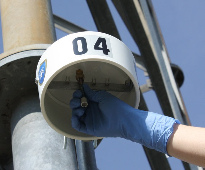 BTEX Monitoring Tube Shelter, Fenceline PVC Tube Shelter, with 4 Brackets For Passive Sampling Tubes