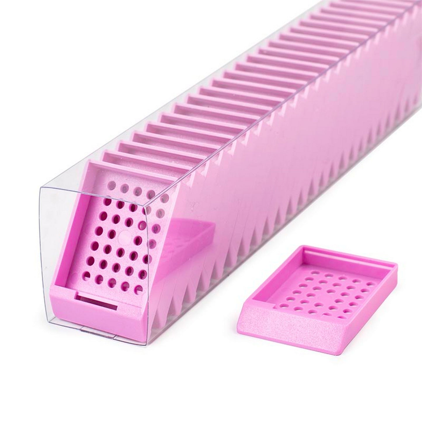 Embedding cassettes in Quickload™ sleeves, Lilac