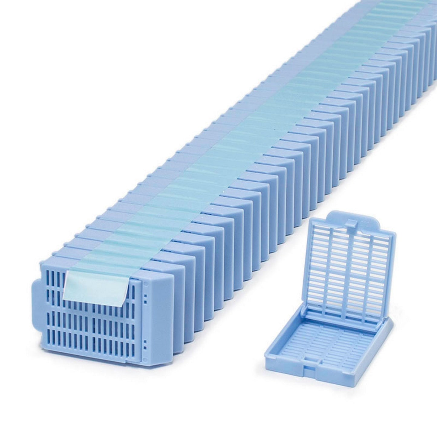 Histosette® II Tissue cassettes in QUICKLOAD™ Stack (taped), Blue