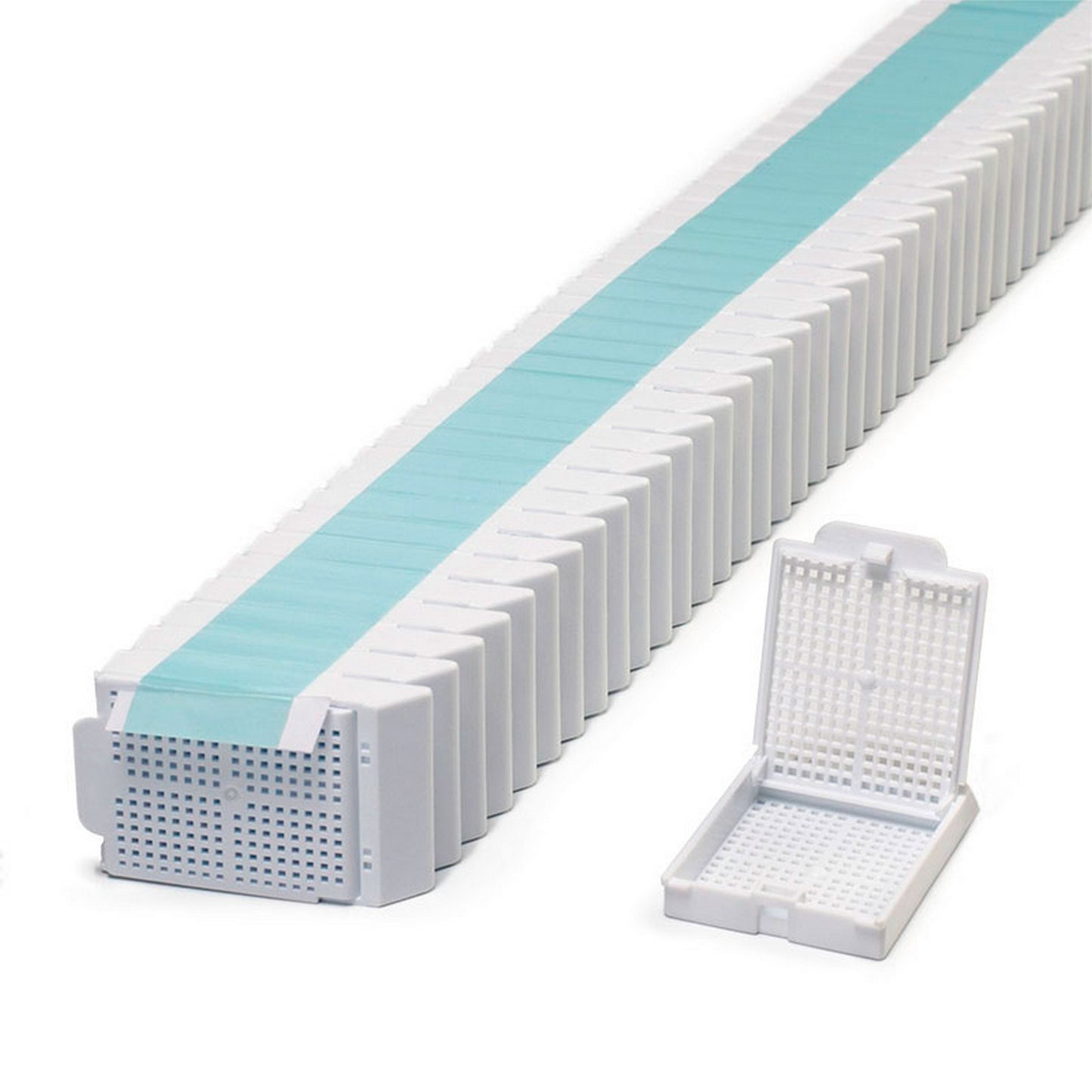 Histosette® II Biopsy cassettes in Quickload™ Stack (Taped), White