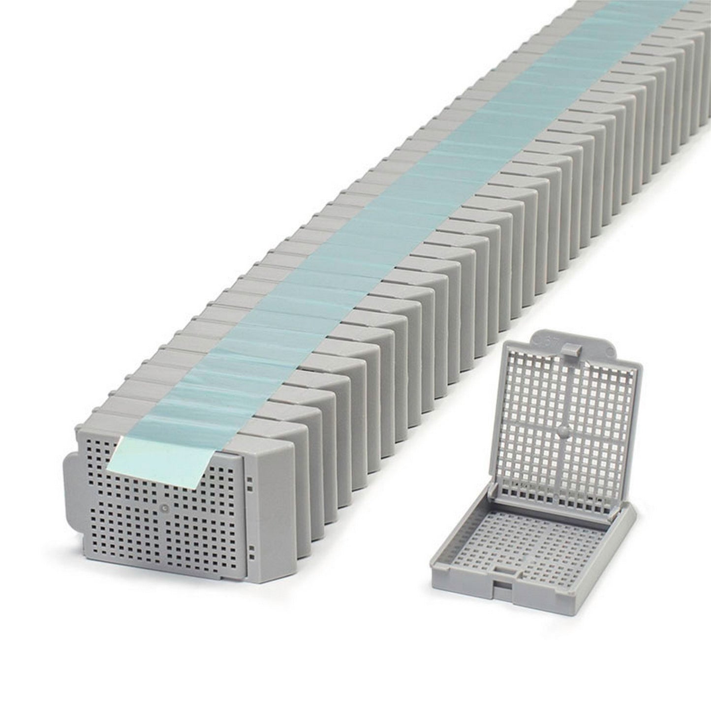 Histosette® II Biopsy cassettes in Quickload™ Stack (Taped), Gray
