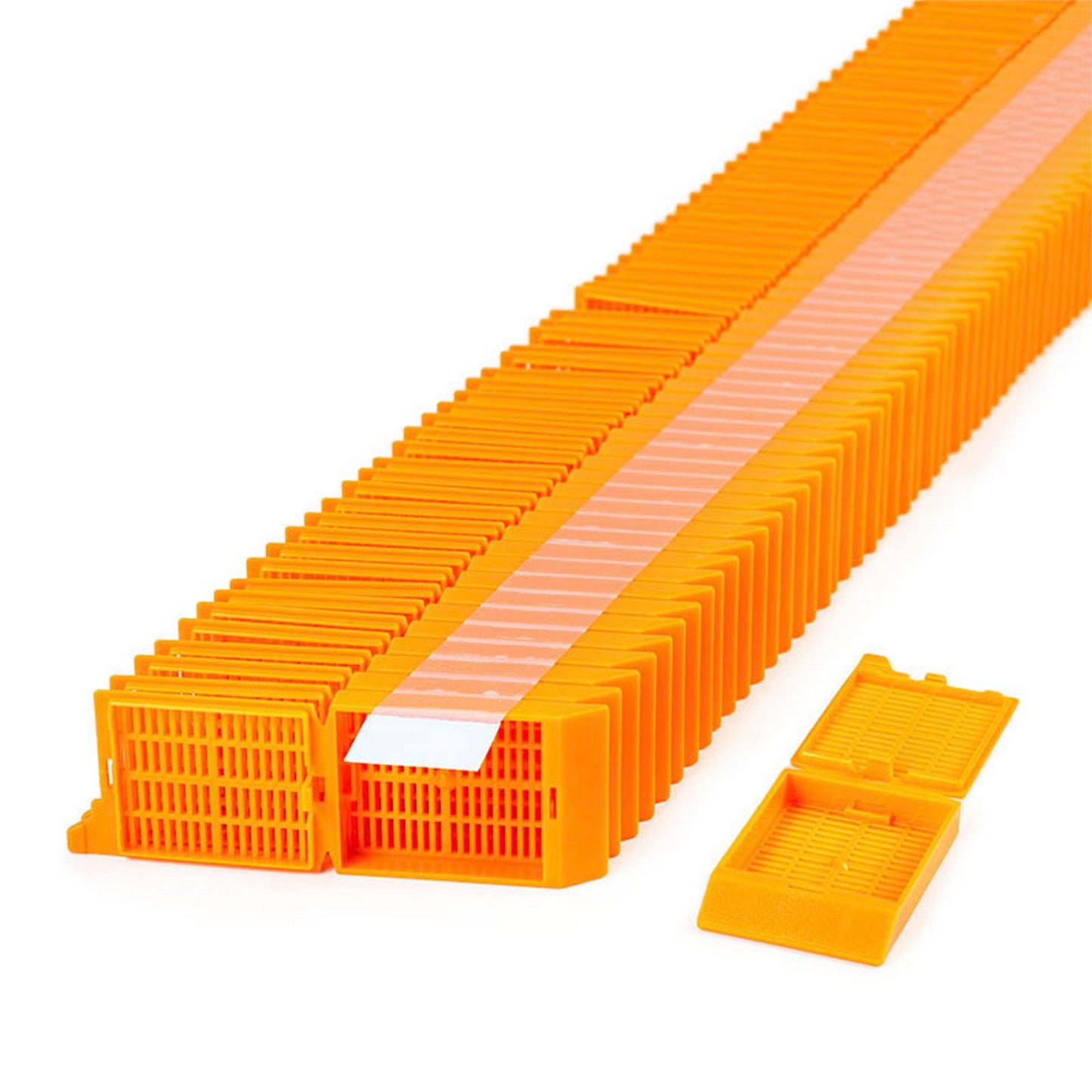 Unisette™ Tissue cassettes in Quickload™ Stack (Taped), Orange