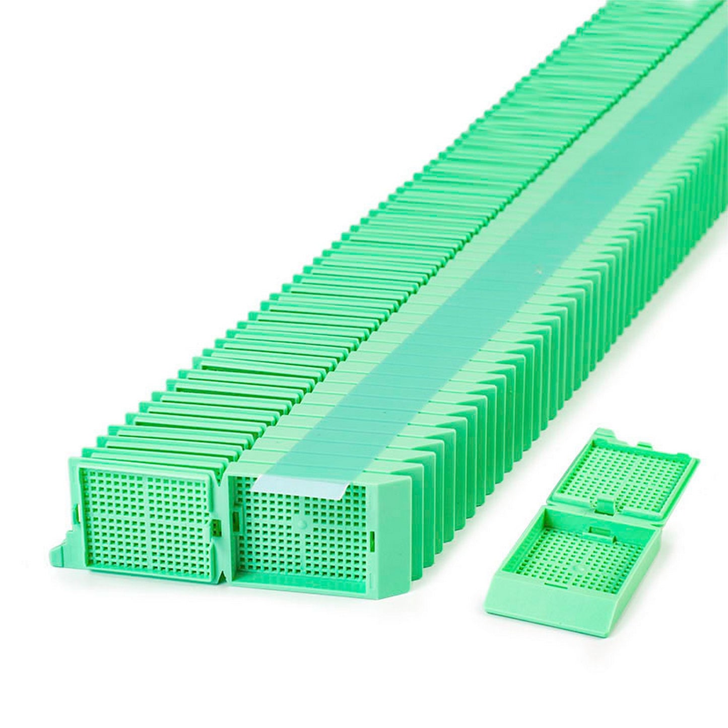 Unisette™ Biopsy cassettes in Quickload™ Stack (Taped), Green