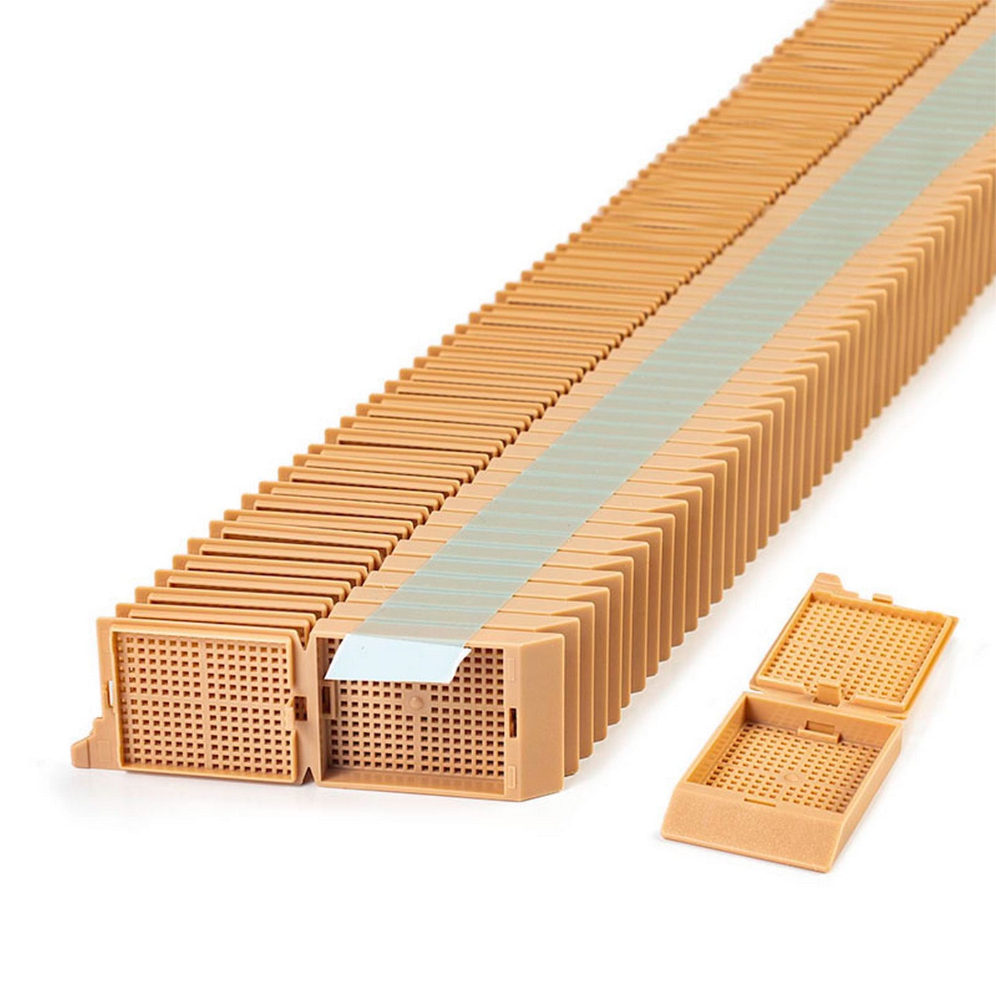 Unisette™ Biopsy cassettes in Quickload™ Stack (Taped), Tan