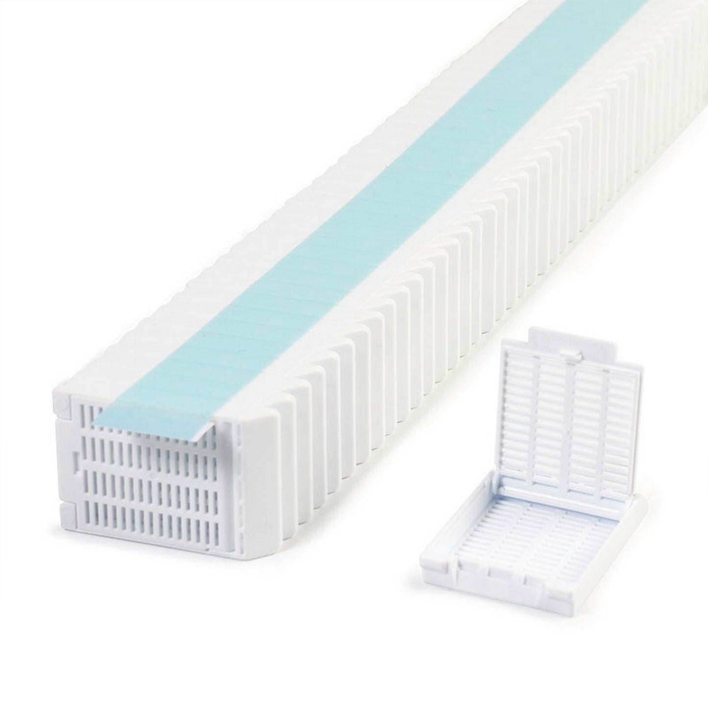Slimsette™ Tissue cassettes in QuickLoad™ Stacks (taped), White