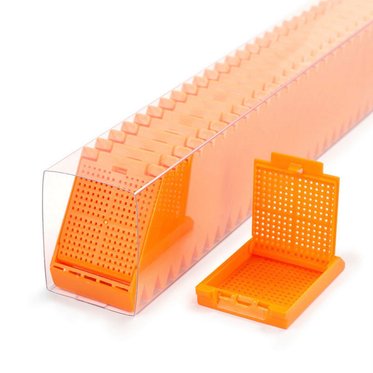 Slimsette™ Biopsy cassettes in QuickLoad™ sleeves, Orange