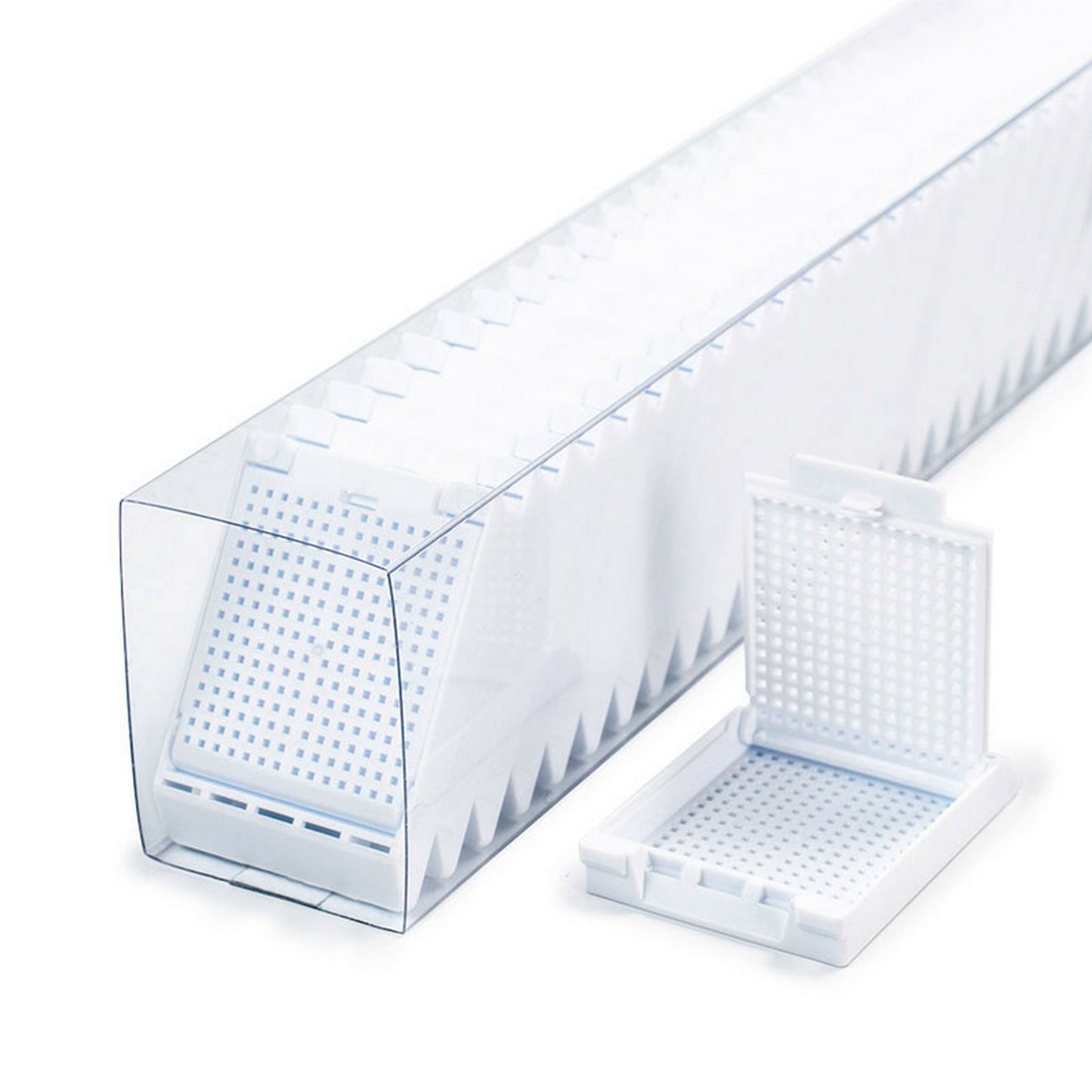 Slimsette™ Biopsy cassettes in QuickLoad™ sleeves, White