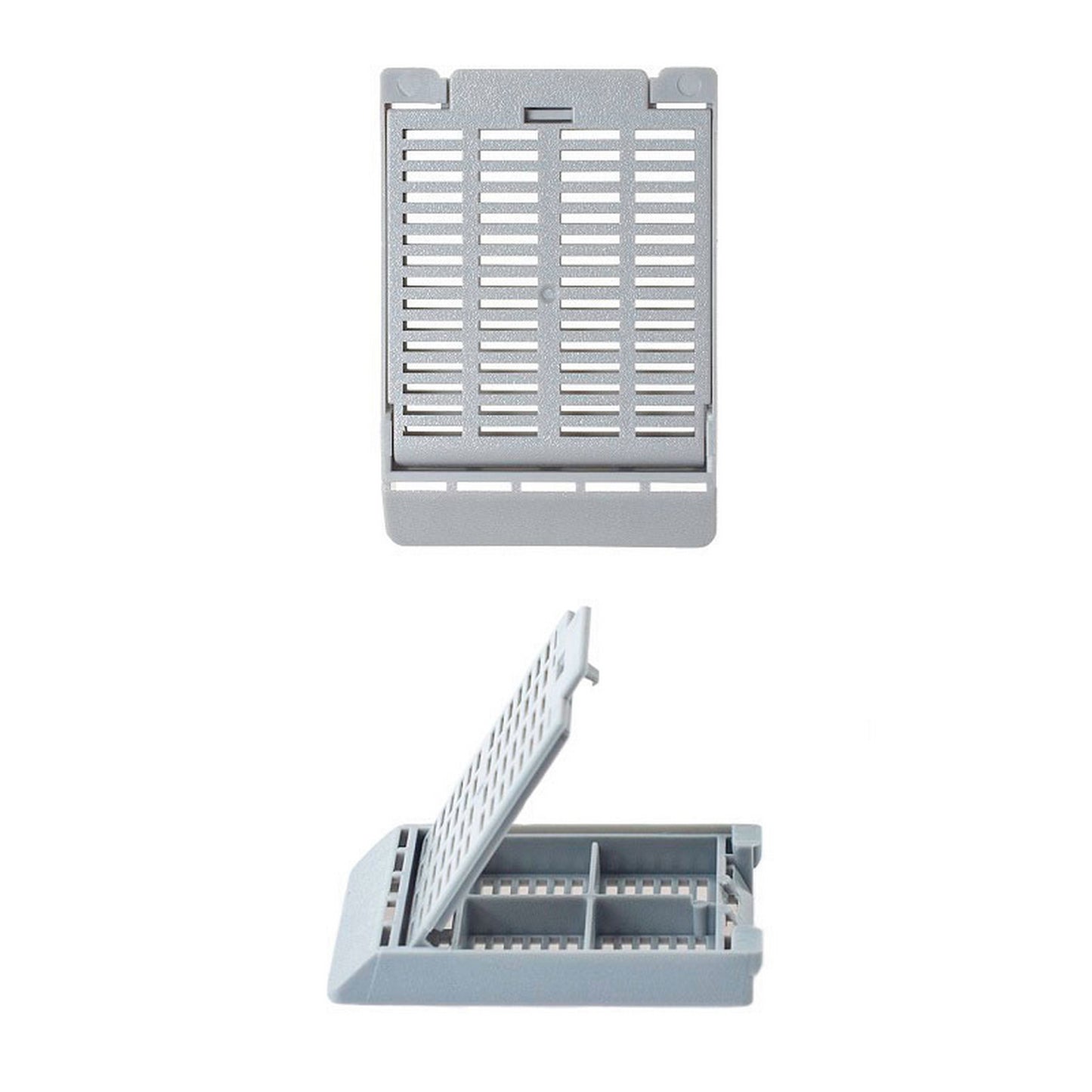 Slimsette™ Tissue cassettes with 4 compartments, Gray