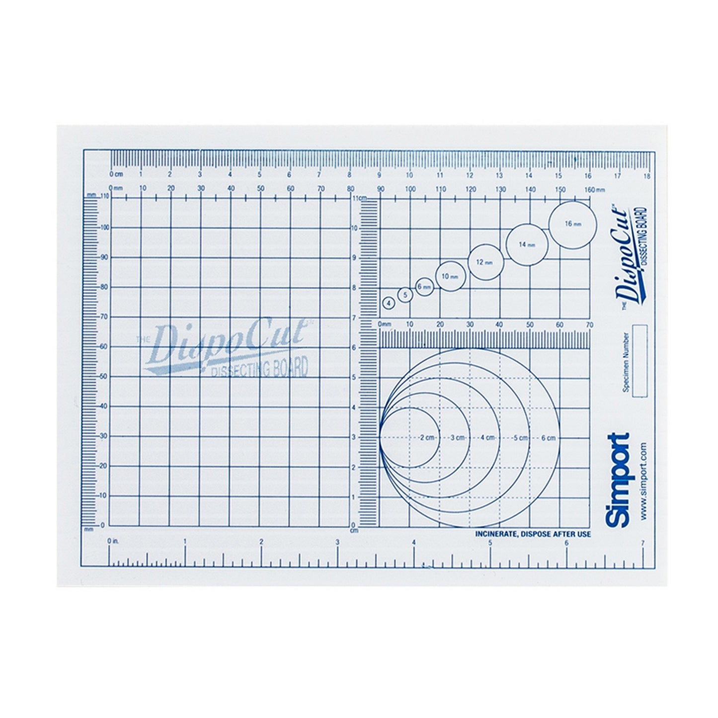DispoCut™ Disposable dissecting board, 152 x 203 mm