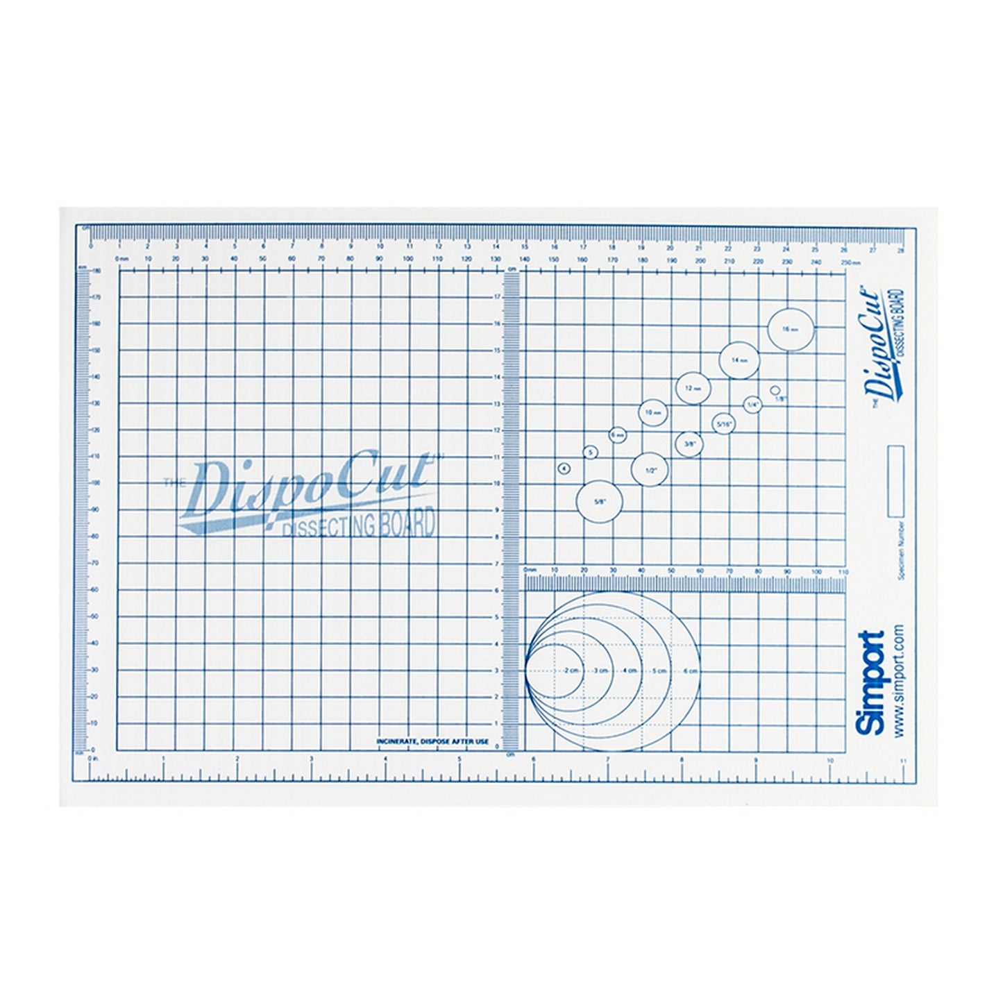 DispoCut™ Disposable dissecting board, 229 x 305 mm