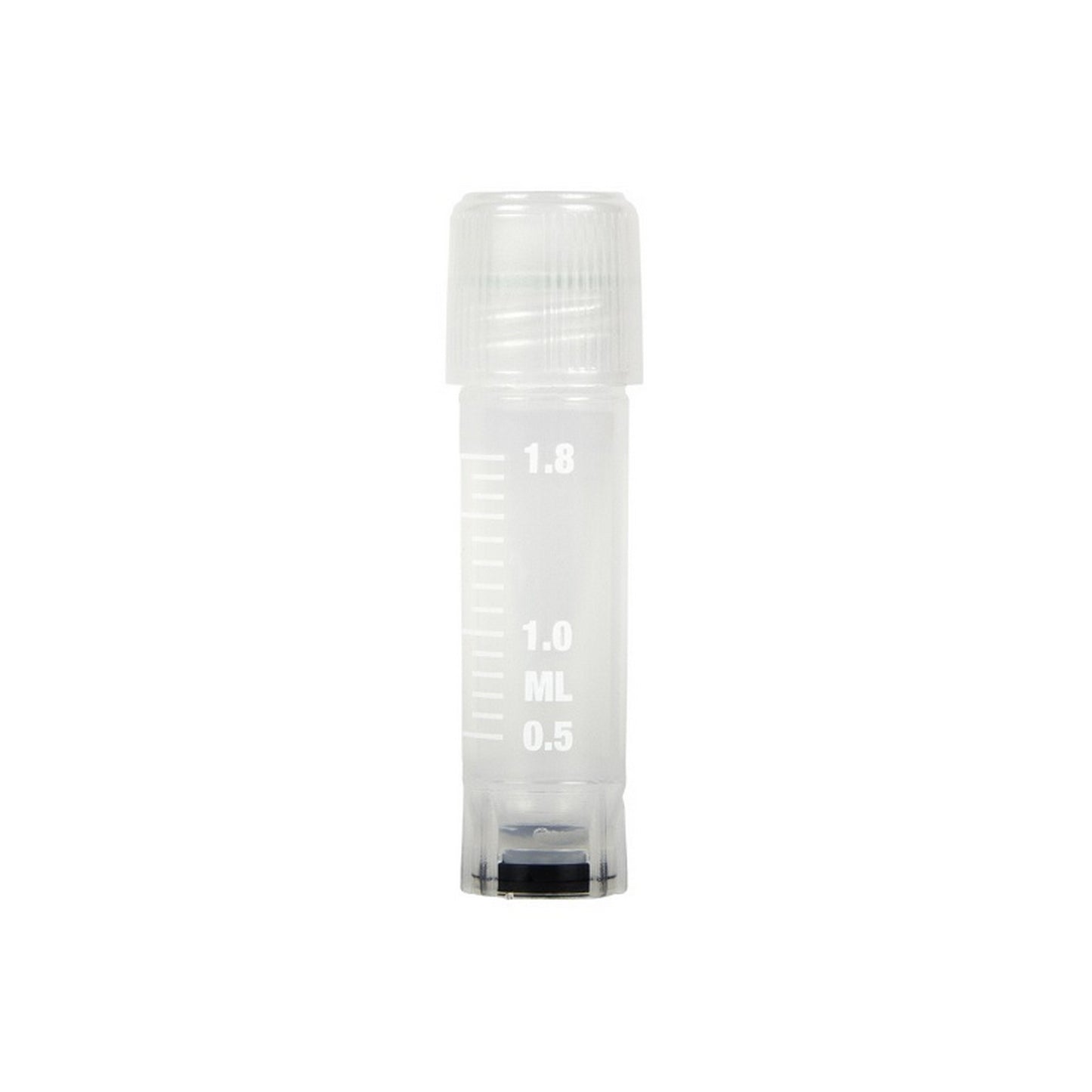 2D Barcoded Cryovial®, 2 mL, Self-Standing, External Thread, PP, with Natural PP Cap, Sterile