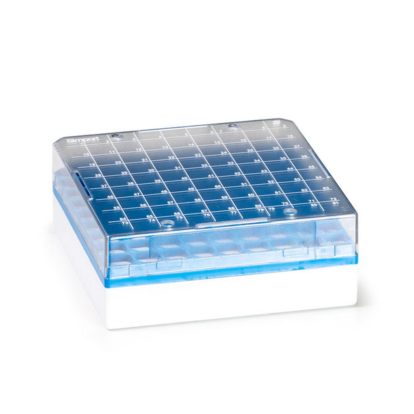 Cryostore™ Storage Boxes for 81 cryogenic vials of 1 to 2 ml sizes, Blue