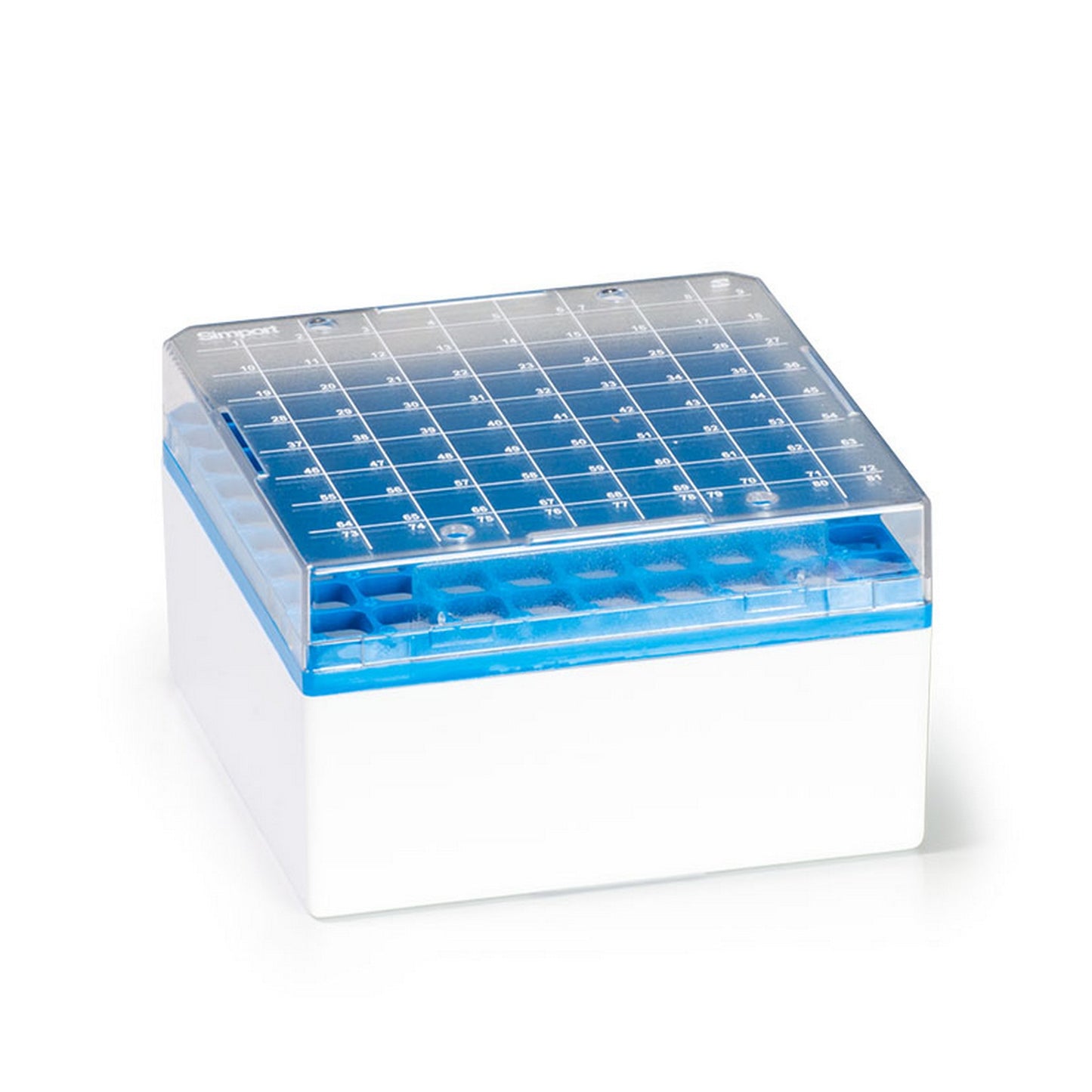 Cryostore™ Storage Boxes for 81 cryogenic vials of 3 to 4 ml sizes, Blue