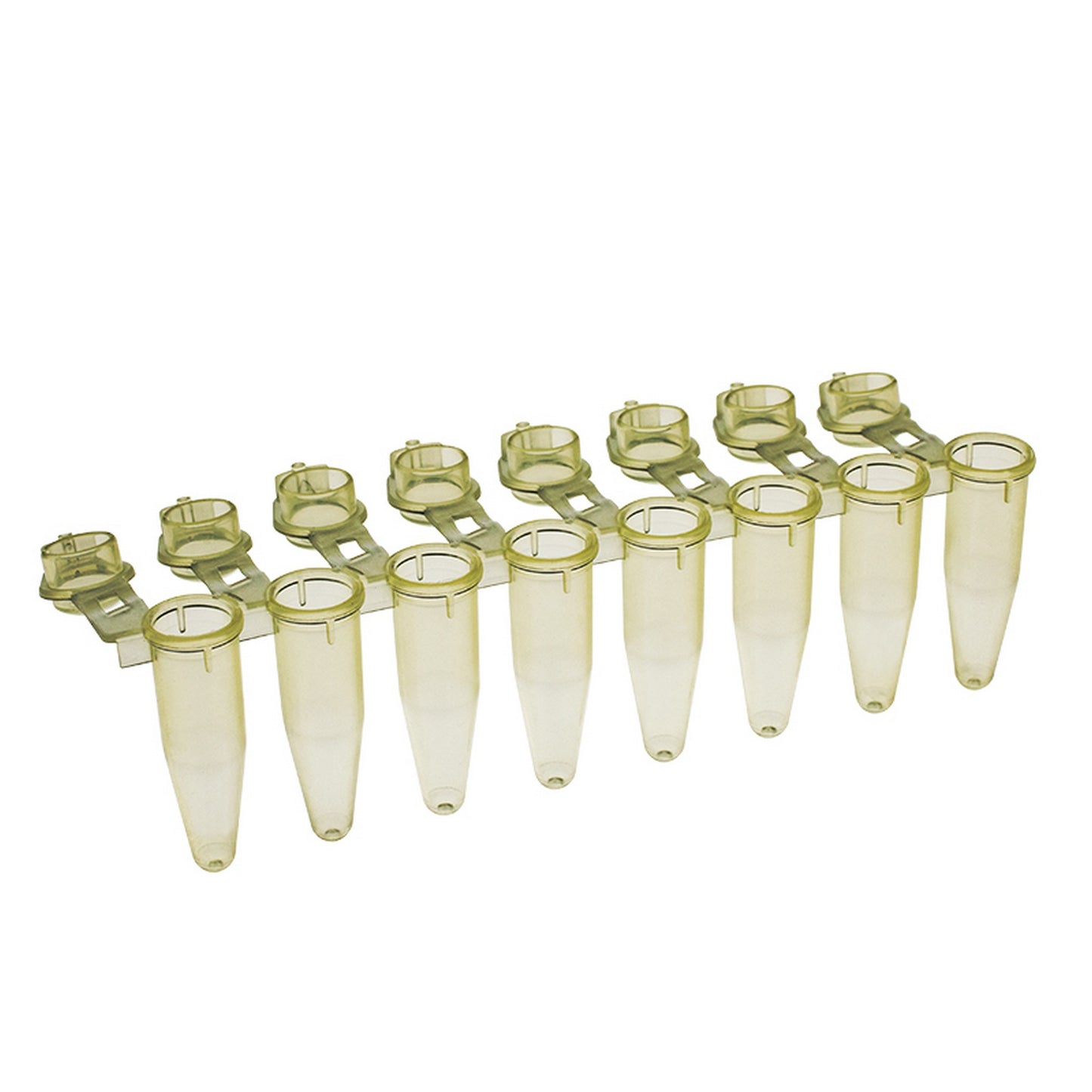 Amplitube™ 8 tube strips with individually attached caps : Caps - Domed, Tube Colors - Yellow