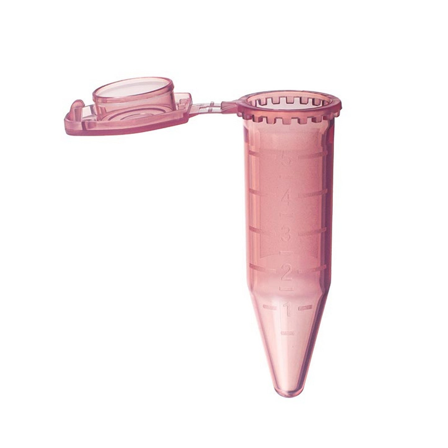 5.0 ml ClikLok™ Tubes, Flat top with cavity for CapInsert™, Red