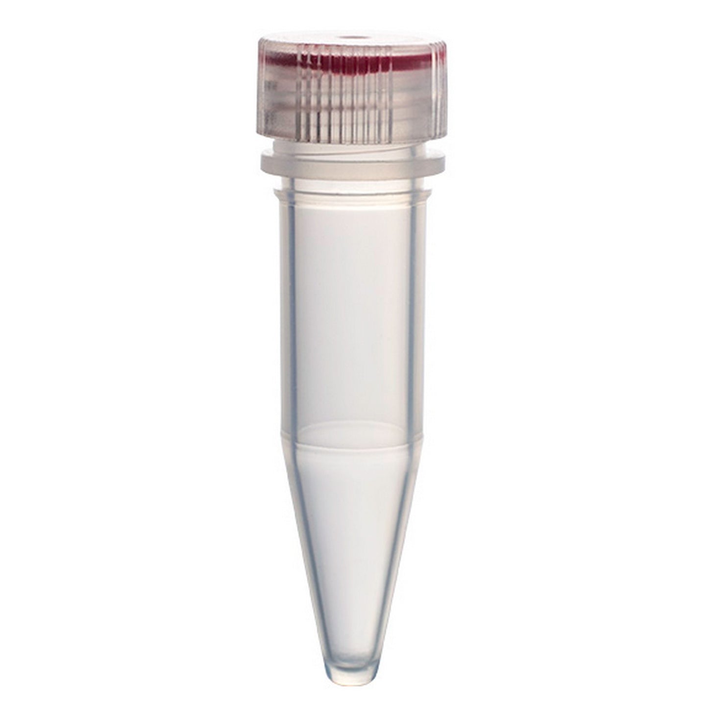 MicrewTube® with Washer Seal Screw and Flat Top Cap, 1.5 ml conical bottom, Not assembled, non graduated, Qty/Cs 1000