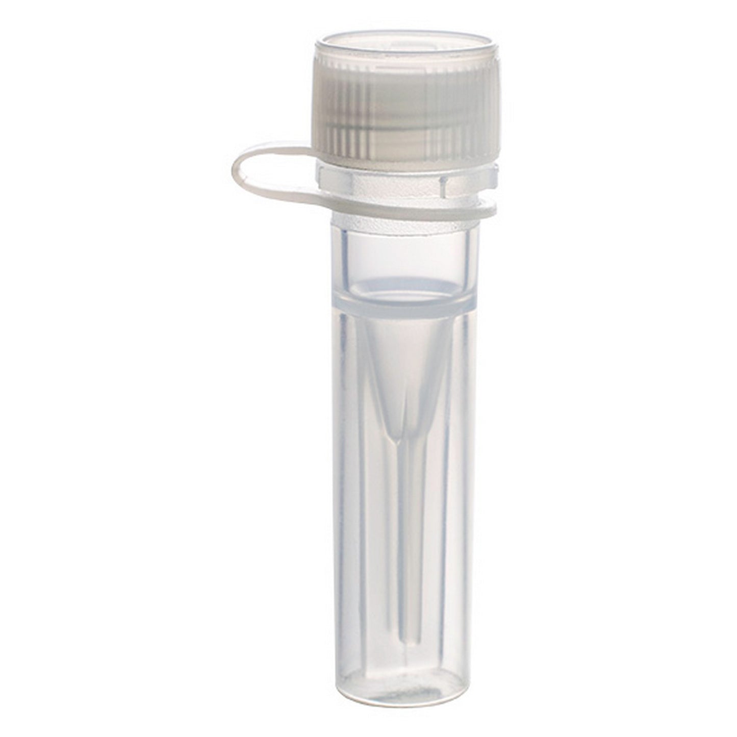 MicrewTube® with Lip Seal Screw Cap and Attachment Loop, 0.5 ml Self Standing, Not assembled, non graduated, Qty/Cs 1000