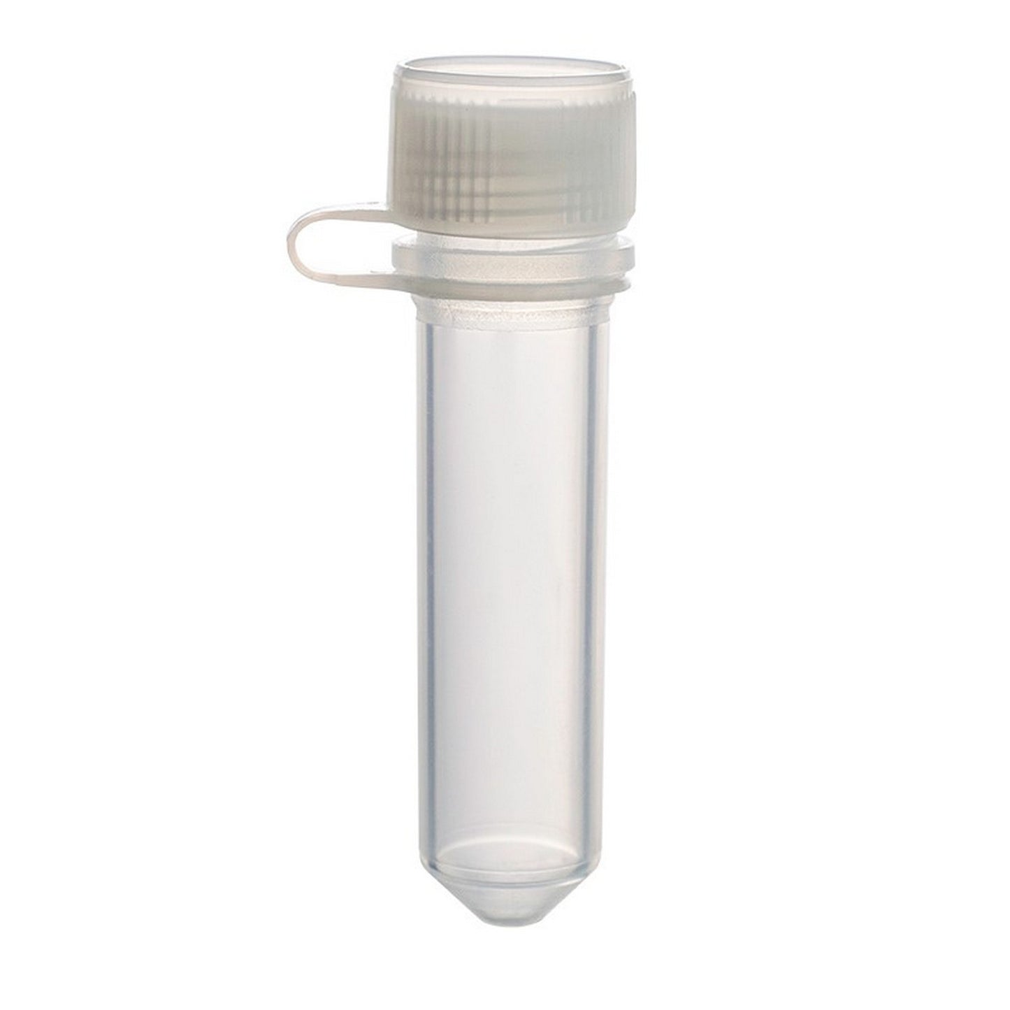 MicrewTube® with Lip Seal Screw Cap and Attachment Loop, 2 ml conical bottom, Not assembled, non graduated, Qty/Cs 1000