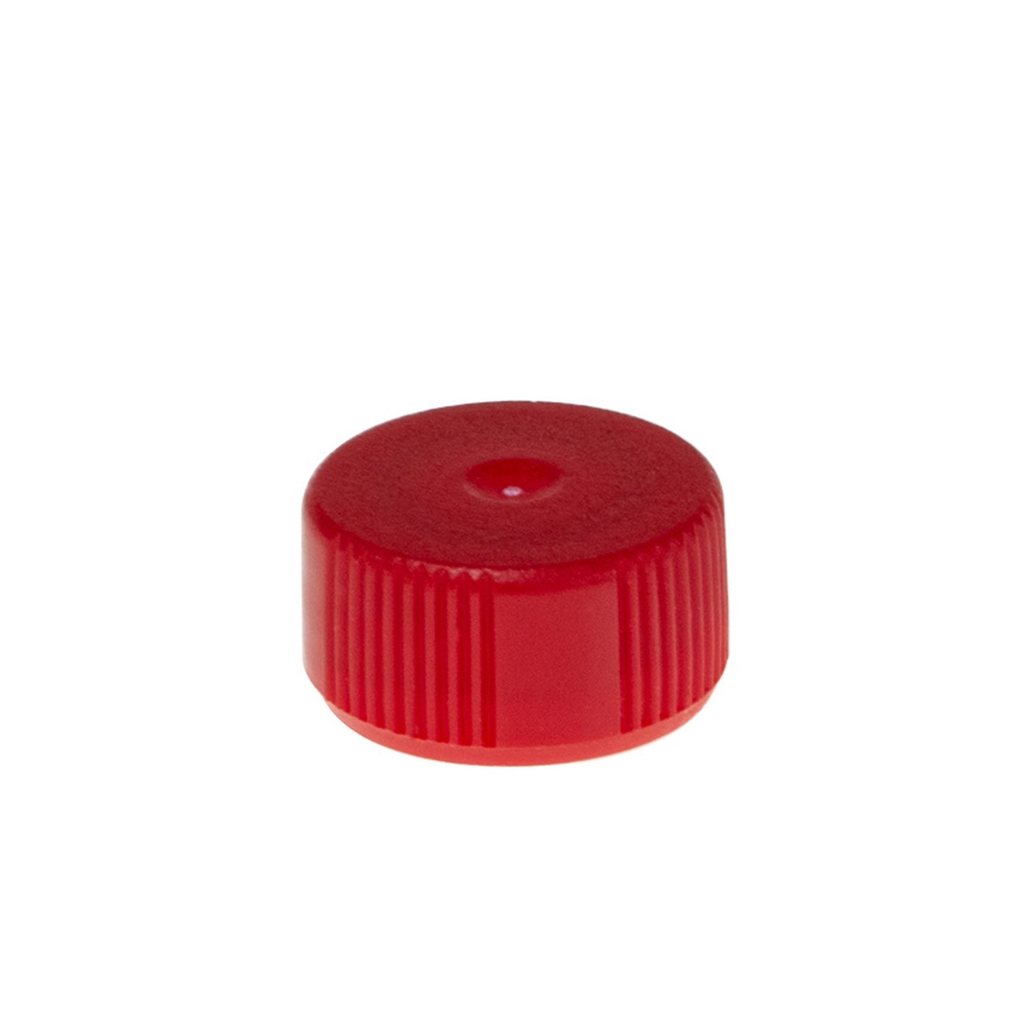 Colored Cap Closure, Lip Seal, Flat Top without loop, Red