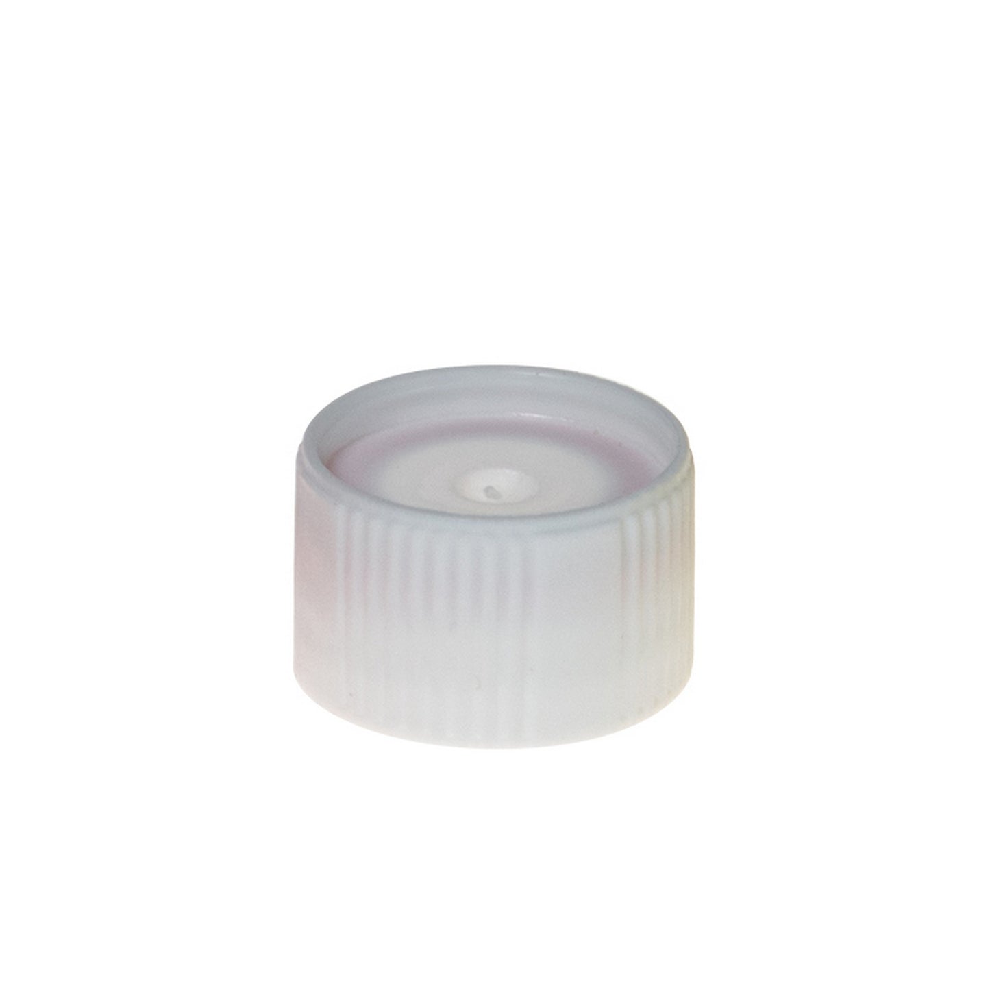 Colored Cap Closure, Washer Seal without attachment loop, White