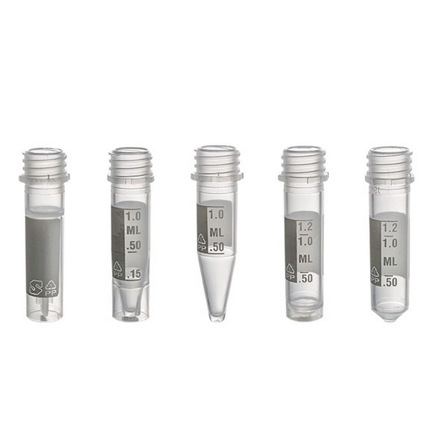 MicrewTube® Tamper Evident, Graduated - Tubes Only, 1.5 ml Conical bottom, Qty/Cs 1000