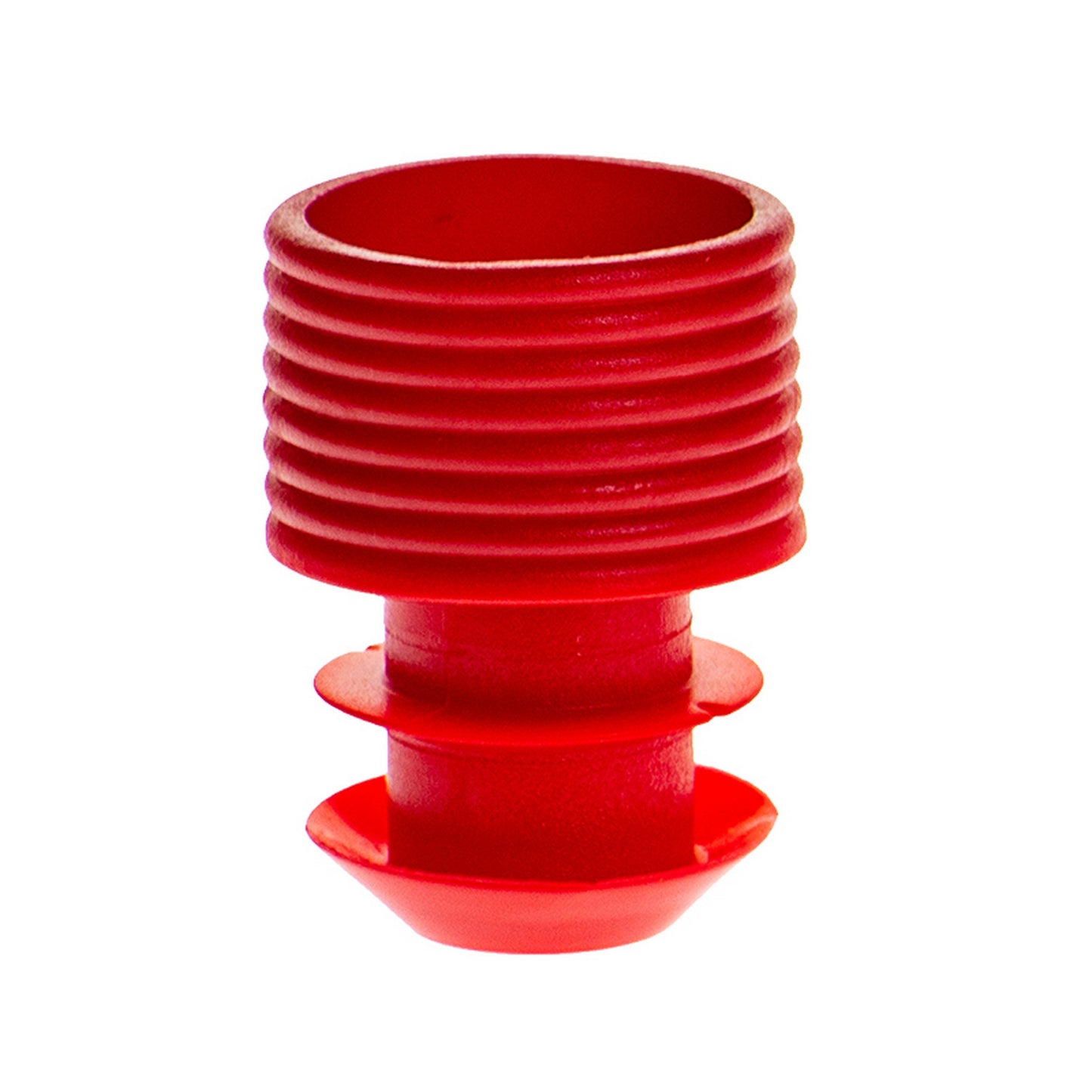 Flange Plug Caps, for 16 mm tubes, Red