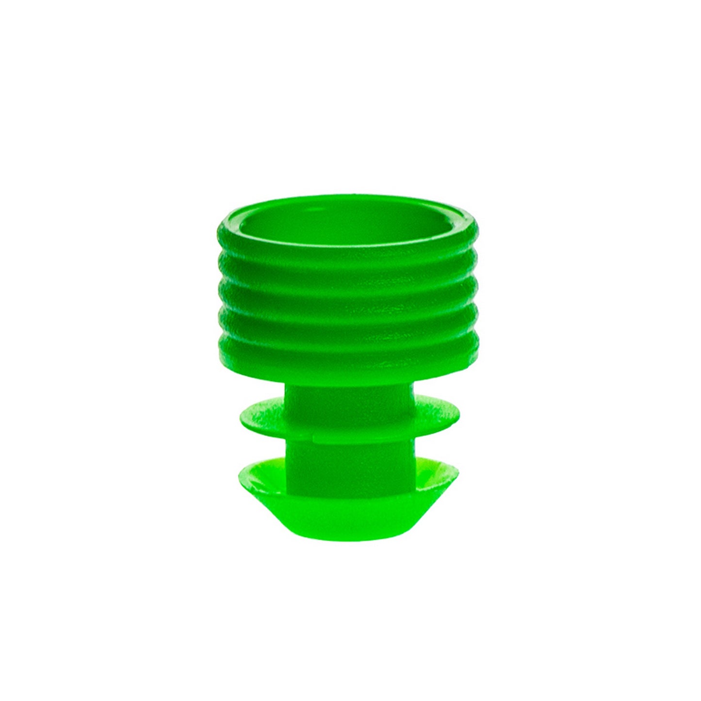 Flange Plug Caps, for 12 mm tubes, Green