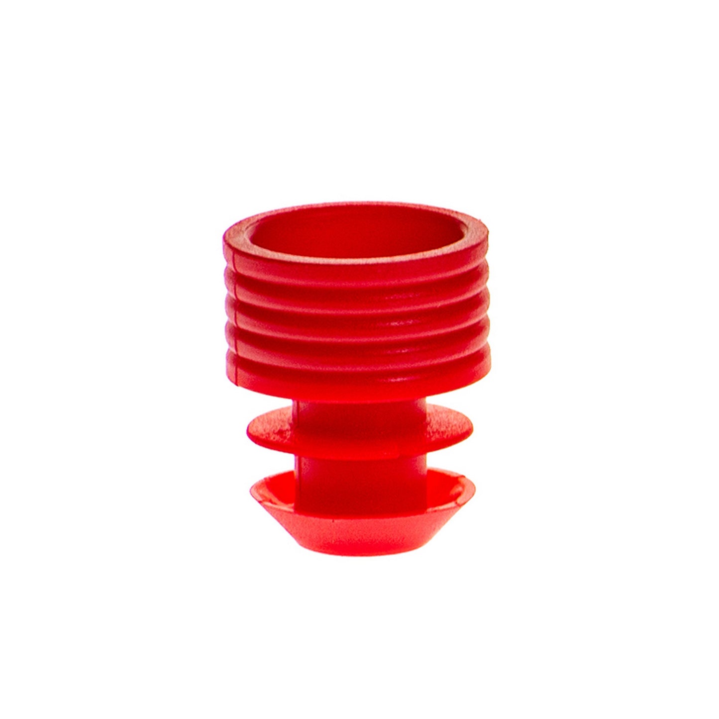 Flange Plug Caps, for 12 mm tubes, Red